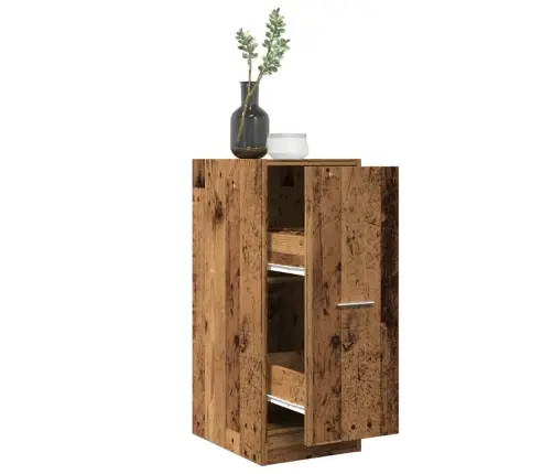 Atvilktņu Skapītis, Veca Koka, 30X41X77,5 Cm, Inženierijas Koks Vidaxl