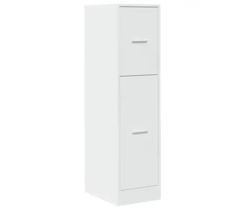 Atvilktņu Skapis, Balts, 30X41X118 Cm, Inženierijas Koks Vidaxl