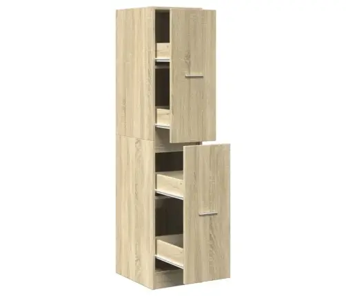 Medikamentu Skapis, Ozolkoka, 30X41X144,5 Cm, Inženierijas Koks Vidaxl