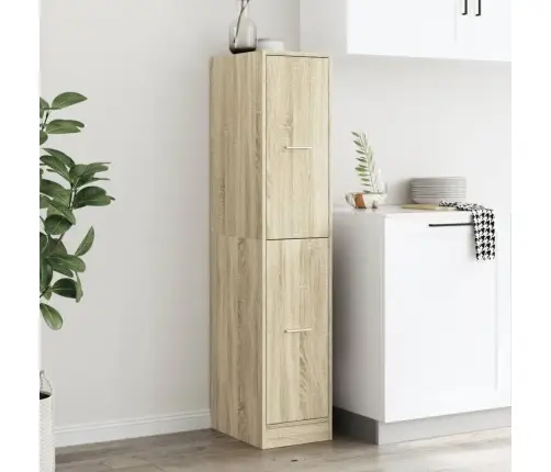 Medikamentu Skapis, Ozolkoka, 30X41X144,5 Cm, Inženierijas Koks Vidaxl