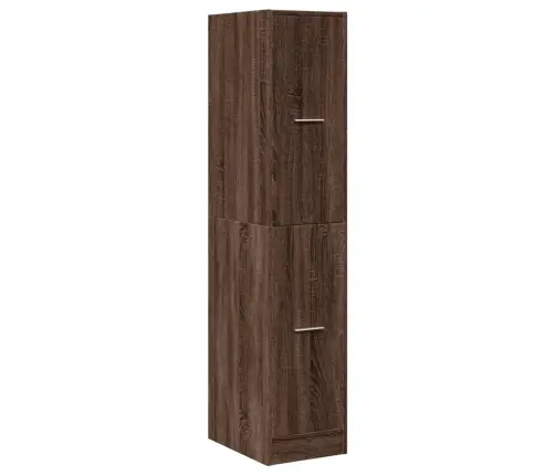 Sahtlitega Kapp, Pruun Tamm, 30X41X144,5 cm Tehispuit