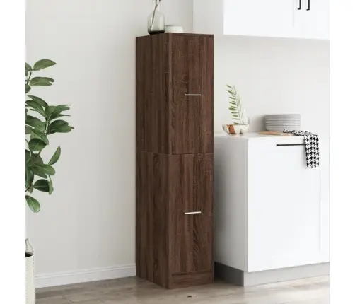 Sahtlitega Kapp, Pruun Tamm, 30X41X144,5 cm Tehispuit