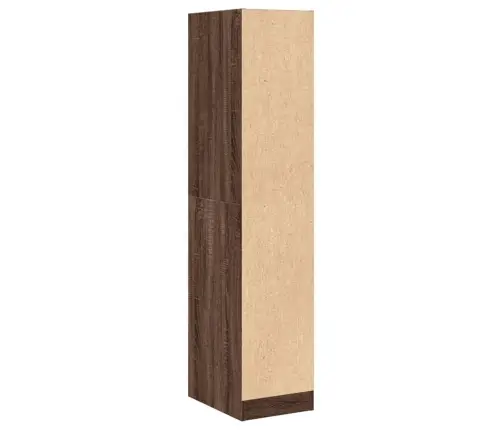 Sahtlitega Kapp, Pruun Tamm, 30X41X144,5 cm Tehispuit
