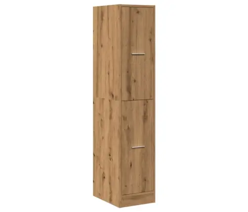 Vaistinės Spintelė, Meniško Ąžuolo Spalvos, 30X41X144,5 cm Inžinerinė Mediena