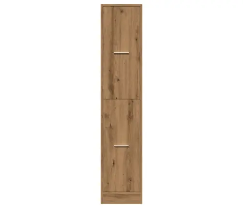 Vaistinės Spintelė, Meniško Ąžuolo Spalvos, 30X41X144,5 cm Inžinerinė Mediena