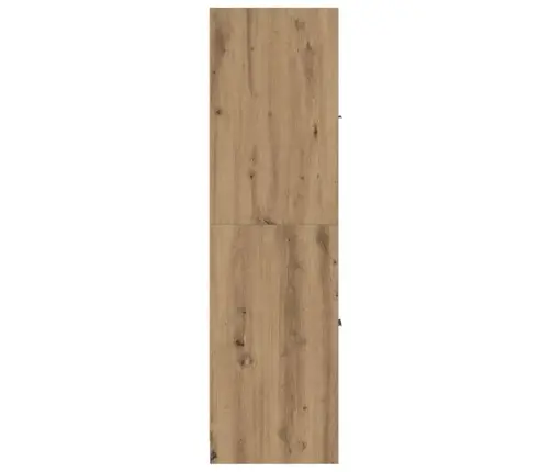 Vaistinės Spintelė, Meniško Ąžuolo Spalvos, 30X41X144,5 cm Inžinerinė Mediena