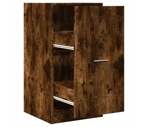 Atvilktņu Skapītis, Ozolkoka, 40X41X77,5 Cm, Inženierijas Koks Vidaxl