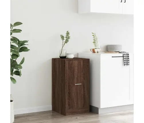 Sahtlitega Kapp, Pruun Tamm, 40X41X77,5 cm Tehispuit