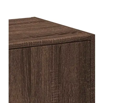 Sahtlitega Kapp, Pruun Tamm, 40X41X77,5 cm Tehispuit