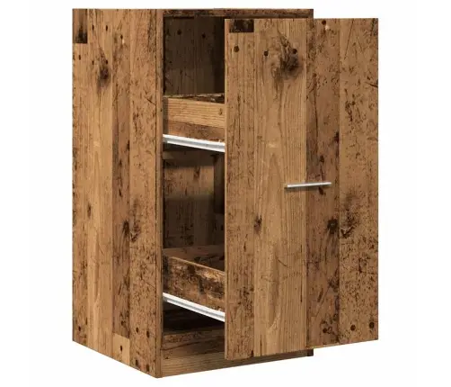 Vaistų Spintelė,  Medienos Spalvos, 40X41X77,5cm Mediena