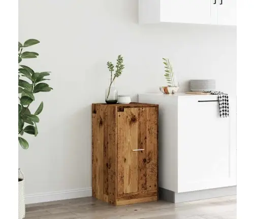 Atvilktņu Skapītis, Veca Koka, 40X41X77,5 Cm, Inženierijas Koks Vidaxl