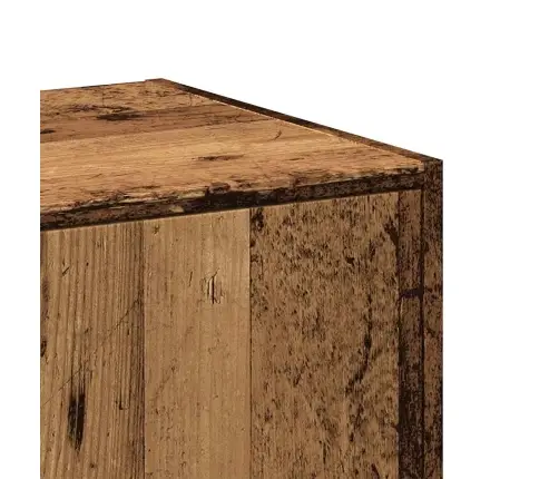 Atvilktņu Skapītis, Veca Koka, 40X41X77,5 Cm, Inženierijas Koks Vidaxl