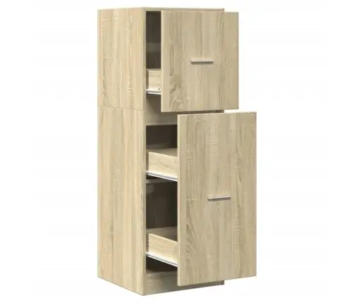 Sahtlitega Kapp, Sonoma Tamm, 40X41X118 cm Tehispuit