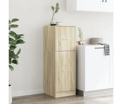 Sahtlitega Kapp, Sonoma Tamm, 40X41X118 cm Tehispuit