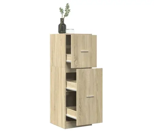 Sahtlitega Kapp, Sonoma Tamm, 40X41X118 cm Tehispuit