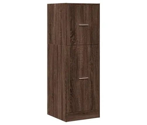 Sahtlitega Kapp, Pruun Tamm, 40X41X118 cm Tehispuit