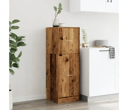 Atvilktņu Skapītis, Veca Koka, 40X41X118 Cm, Inženierijas Koks Vidaxl