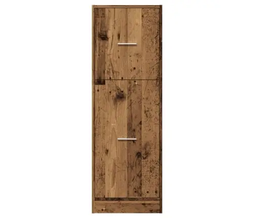 Atvilktņu Skapītis, Veca Koka, 40X41X118 Cm, Inženierijas Koks Vidaxl