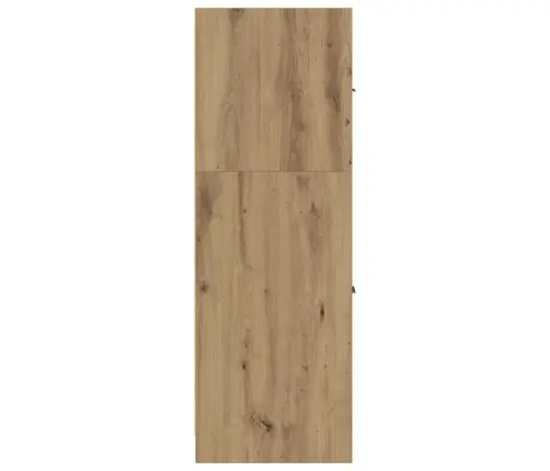 Atvilktņu Skapis, Koka Krāsa, 40X41X118 Cm, Inženierijas Koks Vidaxl