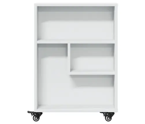 Šauri Glabāšanas Ratiņi, Balti, 48X13X68 Cm, Konstruēts Koks Vidaxl