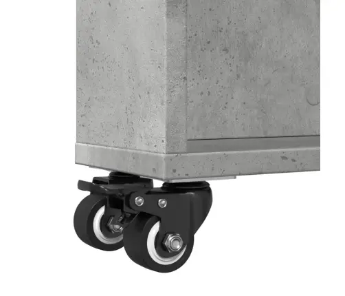 Šauri Glabāšanas Ratiņi, Betona Pelēks, 48X13X68 Cm Vidaxl