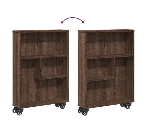 Šauri Glabāšanas Ratiņi, Brūna Ozola, 48X13X68 Cm Vidaxl