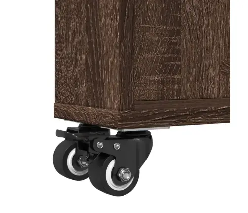 Šauri Glabāšanas Ratiņi, Brūna Ozola, 48X13X68 Cm Vidaxl