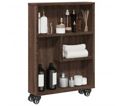 Šauri Glabāšanas Ratiņi, Brūna Ozola, 48X13X68 Cm Vidaxl