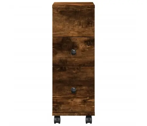 Kitsas Vannitoakapp Ratastega, Suitsutatud Tamm, Tehispuit