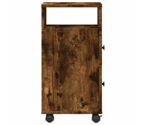 Kitsas Vannitoakapp Ratastega, Suitsutatud Tamm, Tehispuit