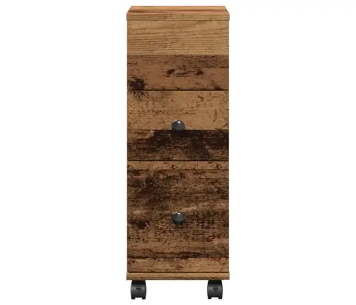 Kitsas Vannitoakapp Ratastega, Vana Puit, Tehispuit