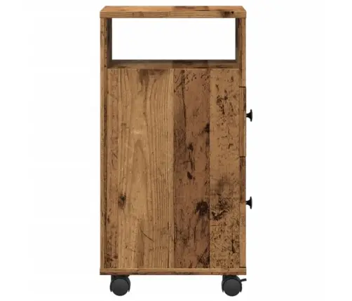 Kitsas Vannitoakapp Ratastega, Vana Puit, Tehispuit