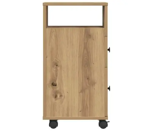 Kitsas Vannitoakapp Ratastega, Käsitöötamm, Tehispuit