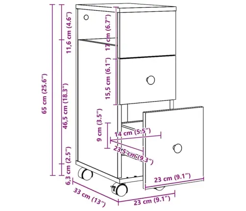 Kitsas Vannitoakapp Ratastega, Käsitöötamm, Tehispuit