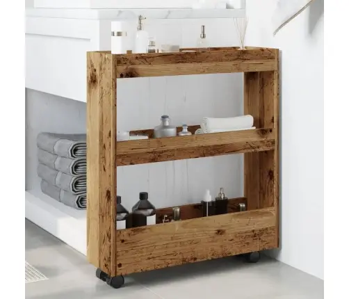 Kitsas Hoiukäru 3-Astmeline Vana Puit Tehispuit