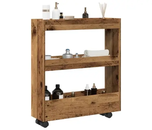 Kitsas Hoiukäru 3-Astmeline Vana Puit Tehispuit