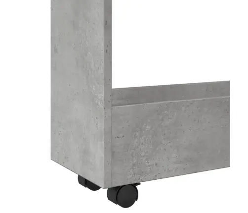 Siauras Vežimėlis Daiktams, 3 Aukštų, Betono, Apdirbta Mediena