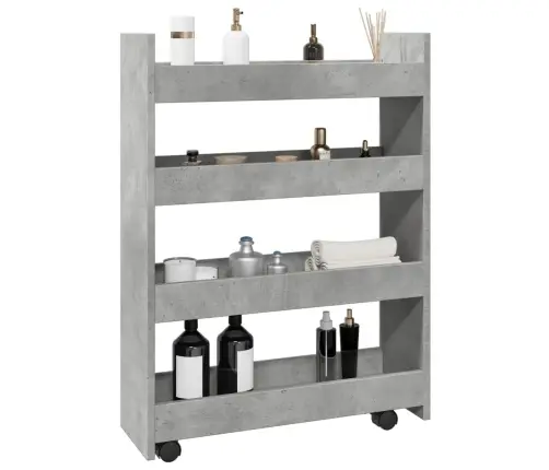 Šauri Glabāšanas Ratiņi, 4 Līmeņi, Konstruēts Koks Vidaxl