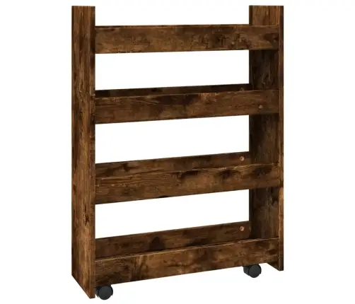 Kitsas Hoiukäru 4-Astmeline Suitsutatud Tamm Tehispuit