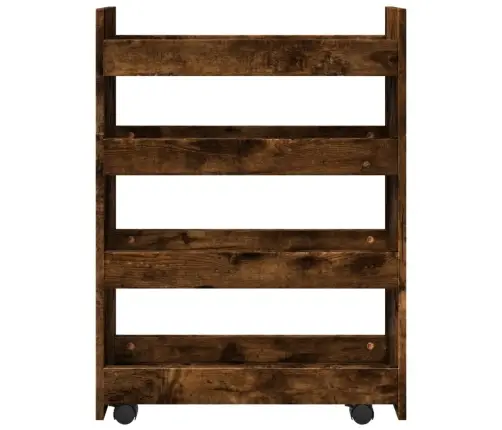 Kitsas Hoiukäru 4-Astmeline Suitsutatud Tamm Tehispuit