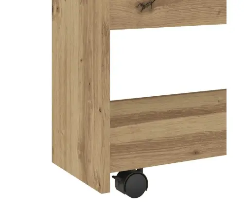 Šauri Glabāšanas Ratiņi, 4 Līmeņi, Koka Krāsa, Konstruēts Koks Vidaxl