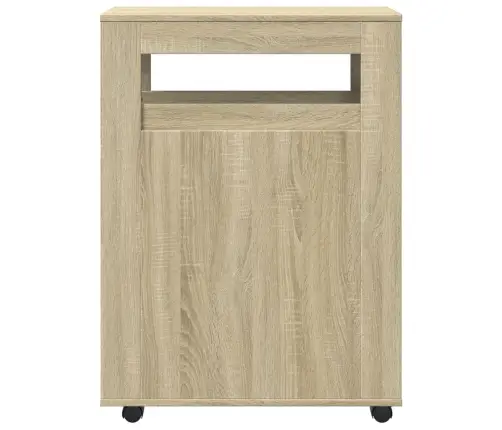 Kitsas Vannitoakapp Ratastega, Sonoma Tamm, Tehispuit