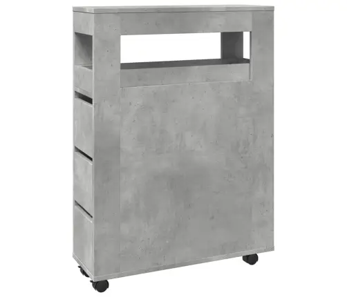 Kitsas Vannitoakapp Ratastega, Betoonhall, Tehispuit