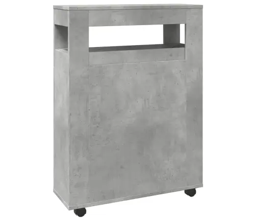 Kitsas Vannitoakapp Ratastega, Betoonhall, Tehispuit