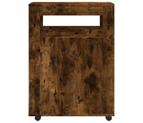 Šaurs Vannasistabas Skapis Ar Riteņiem, Ozolkoka Krāsa Vidaxl