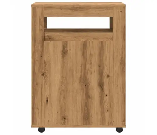 Kitsas Vannitoakapp Ratastega, Käsitöötamm, Tehispuit