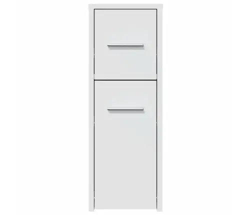 Kitsas Vannitoa Kummut Ratastega, Valge, Tehispuit