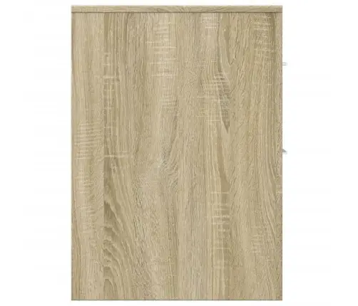 Šaurs Vannasistabas Skapis Ar Riteņiem, Ozolkoka Krāsa Vidaxl