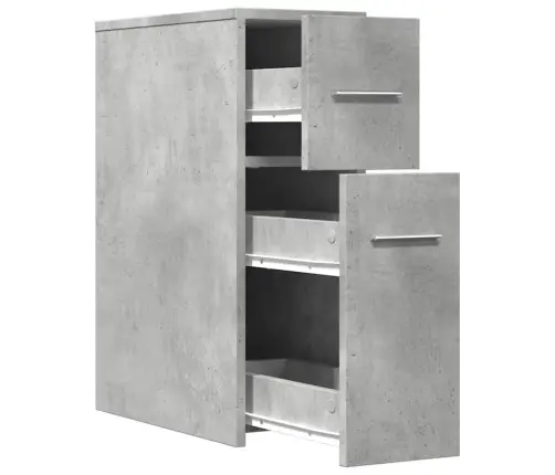 Kitsas Vannitoa Kummut Ratastega, Betoonhall, Tehispuit