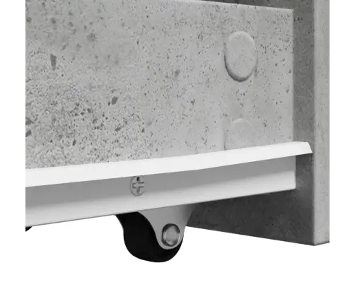 Kitsas Vannitoa Kummut Ratastega, Betoonhall, Tehispuit